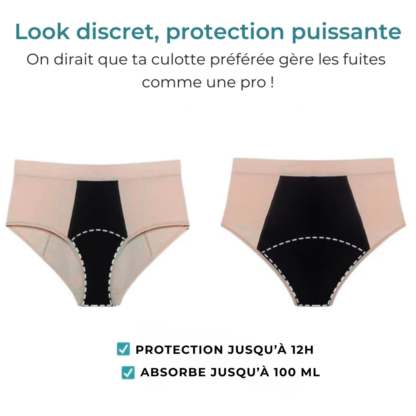 Absorline™ Fini la gêne des fuites urinaires — retrouvez votre féminité.